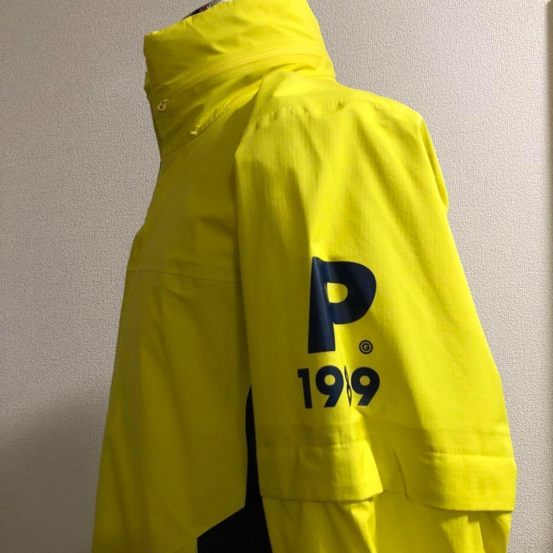美品 パーリーゲイツ 防風撥水 2way ジャケット イエロー サイズ 4