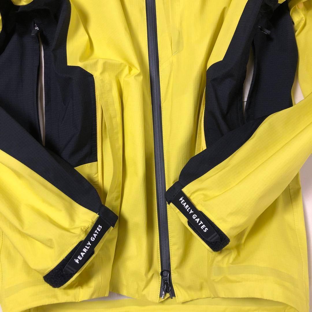 美品 パーリーゲイツ 防風撥水 2way ジャケット イエロー サイズ 4