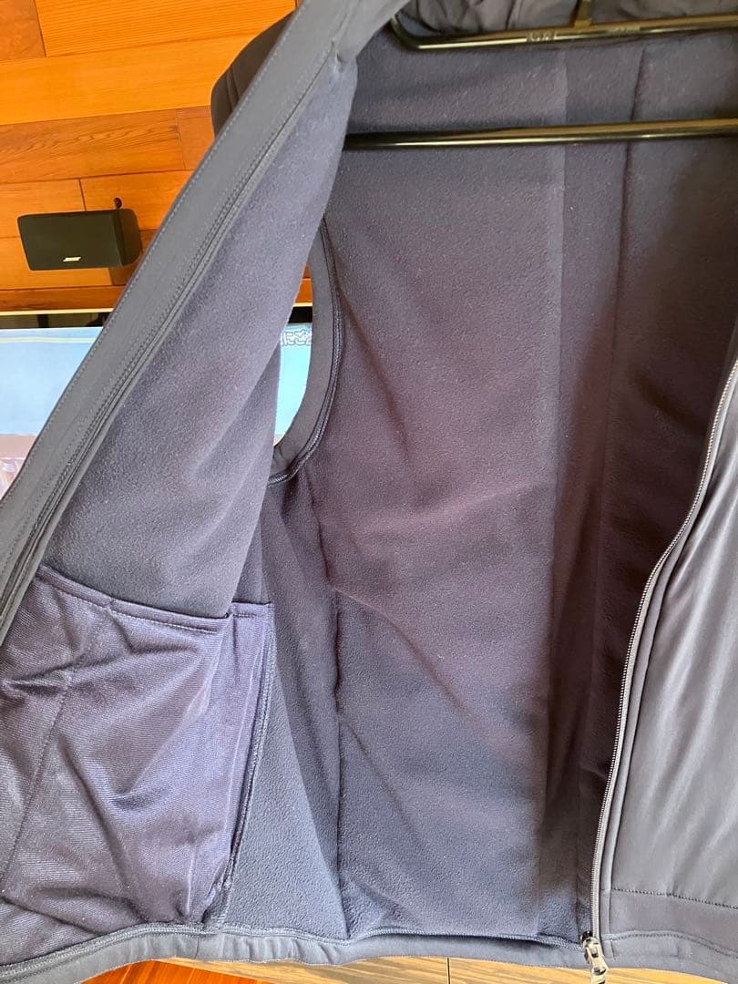 BEAMS GOLF フード付きベスト M ネイビー