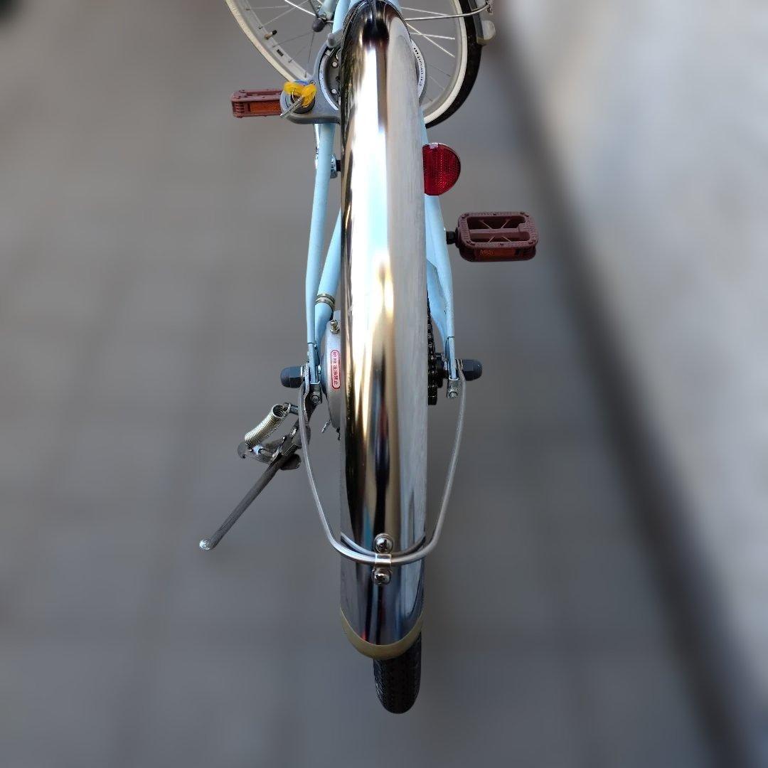 esse 子供用自転車 マカロンブルー 前カゴ付き　22インチ　BAA