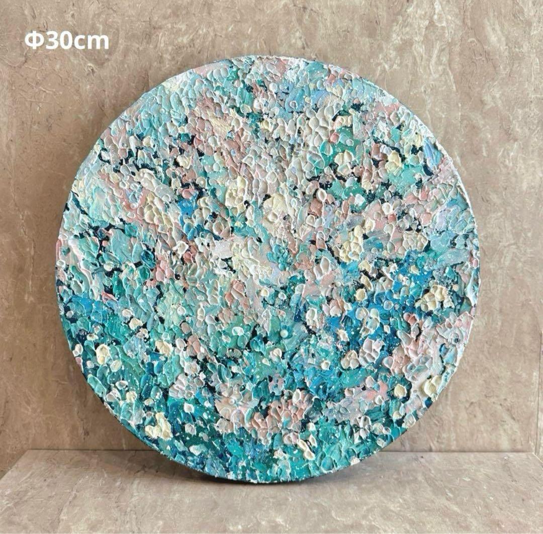 ラムネ様2点アクリル画テクスチャーアート抽象画キャンバスアートパネル