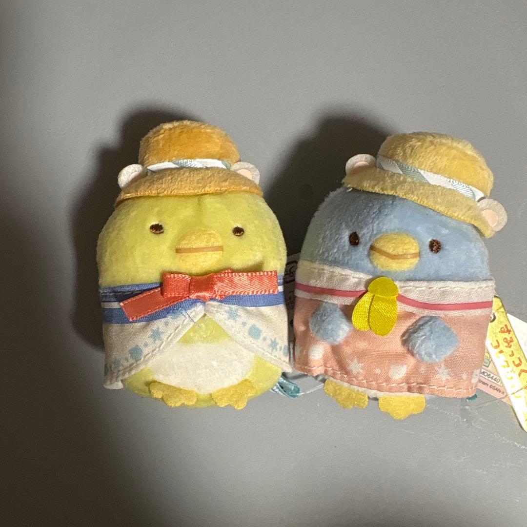 すみっコぐらし　ショップ限定　ぺんぎん？　ぺんぎん（本物）　てのりぬいぐるみ