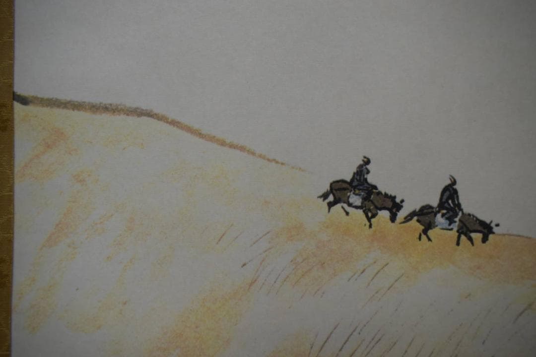 複製/川合玉堂/秋山雨霽/工芸/桐共箱付/布袋屋掛軸HH-498