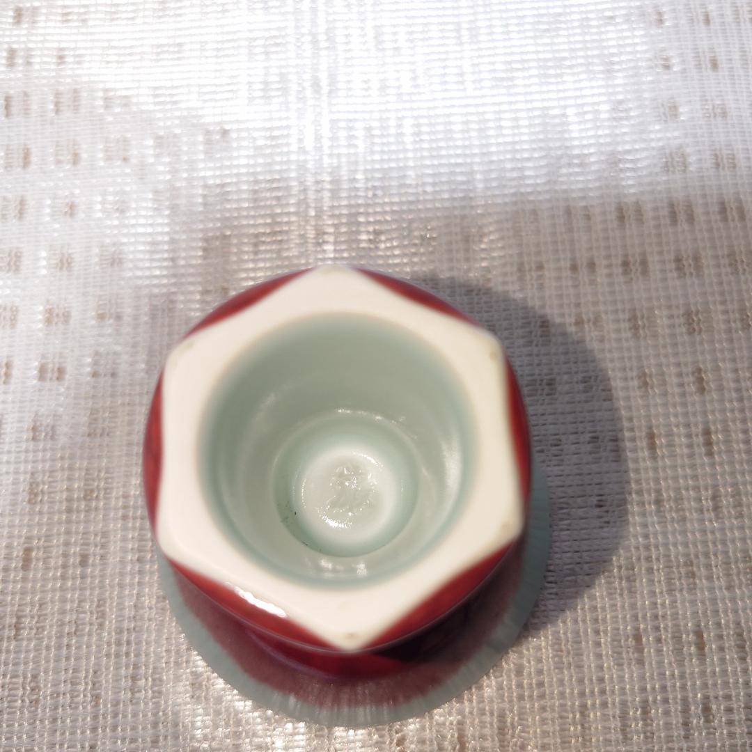 091 神農巌（人間国宝）馬上杯　ぐい呑 （共箱に難あり）