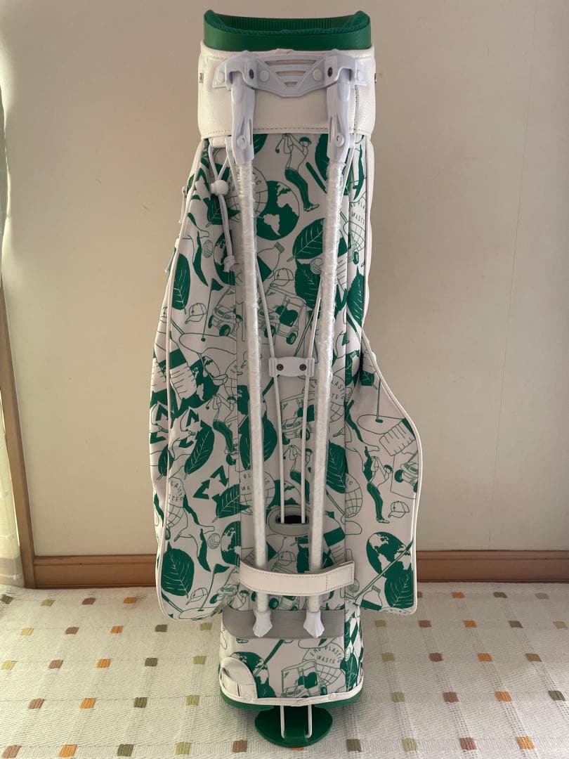 adidas キャディバッグ ホワイト グリーン