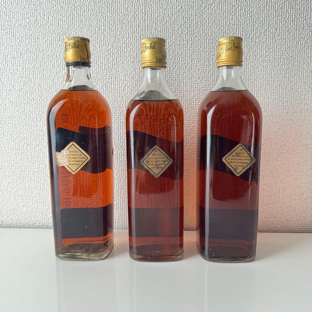 未開封 Johnnie Walker Black Label 白紋章 古酒　3本