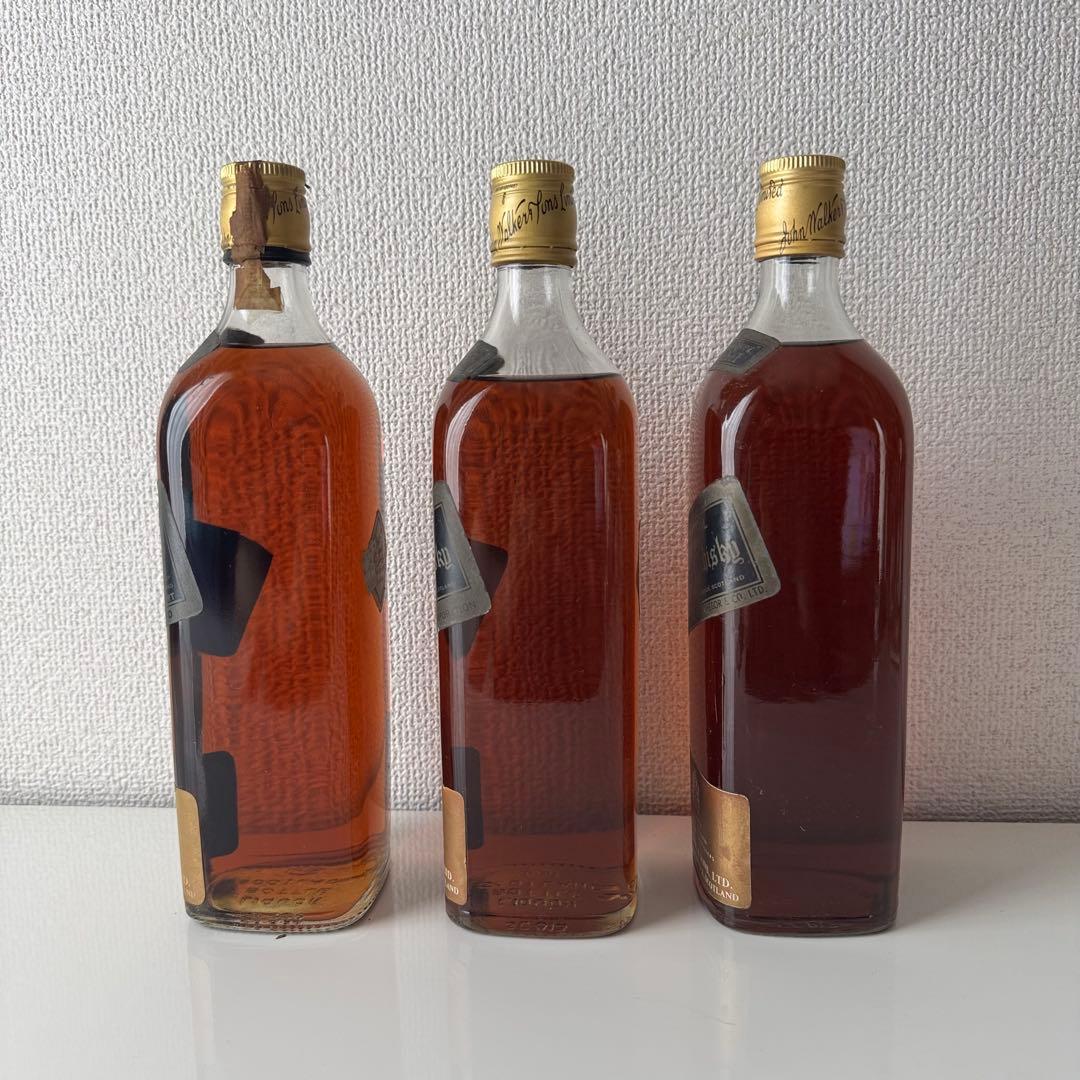 未開封 Johnnie Walker Black Label 白紋章 古酒　3本