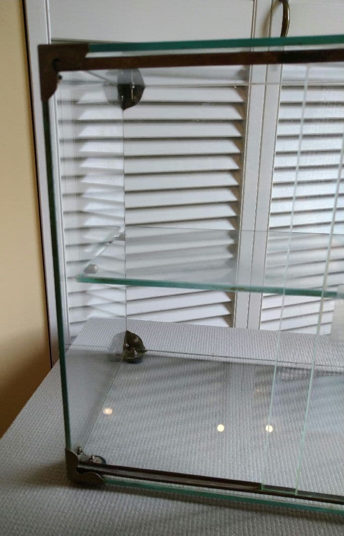 （ameo）古いガラスケース 小型 ショーケース 2段ラック 当時物