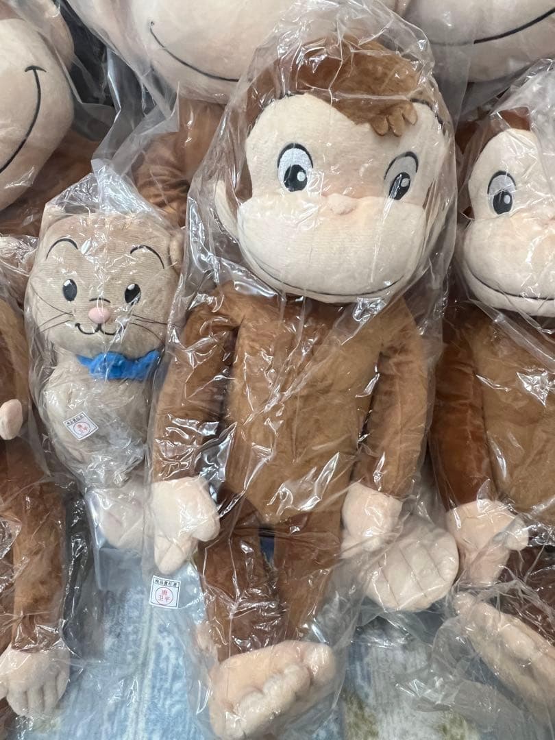 16個★おさるのジョージ メガジャンボぬいぐるみ ニョッキジャンピー 60cm