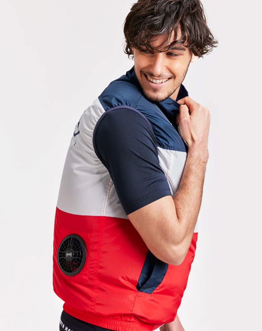 ムータマリン　muta marine 空調服　ピンク　ベスト　ゴルフウェア