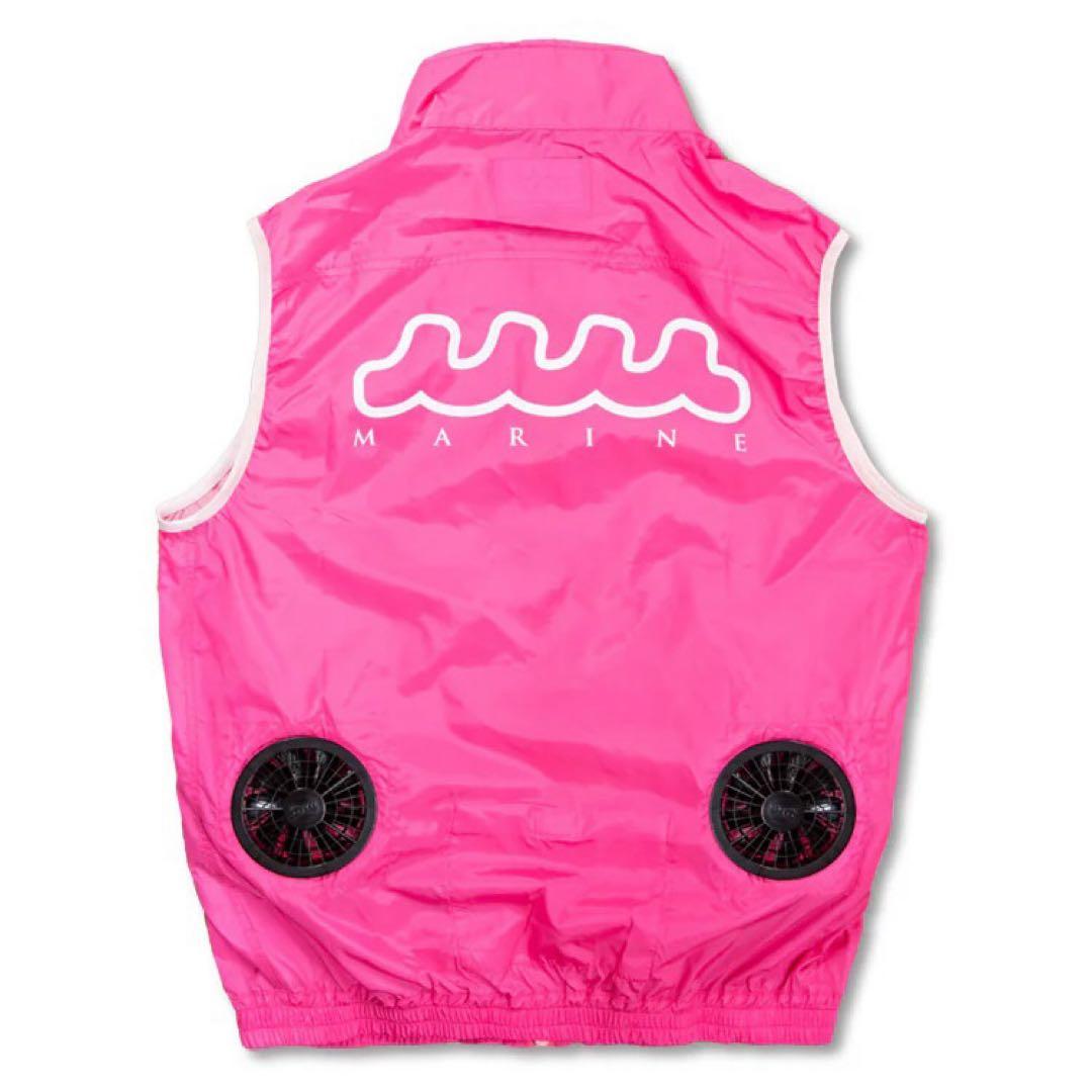 ムータマリン　muta marine 空調服　ピンク　ベスト　ゴルフウェア