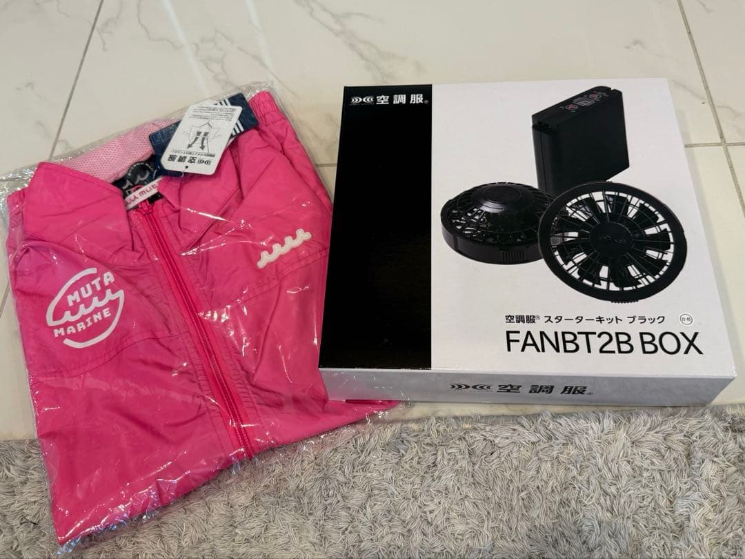 ムータマリン　muta marine 空調服　ピンク　ベスト　ゴルフウェア