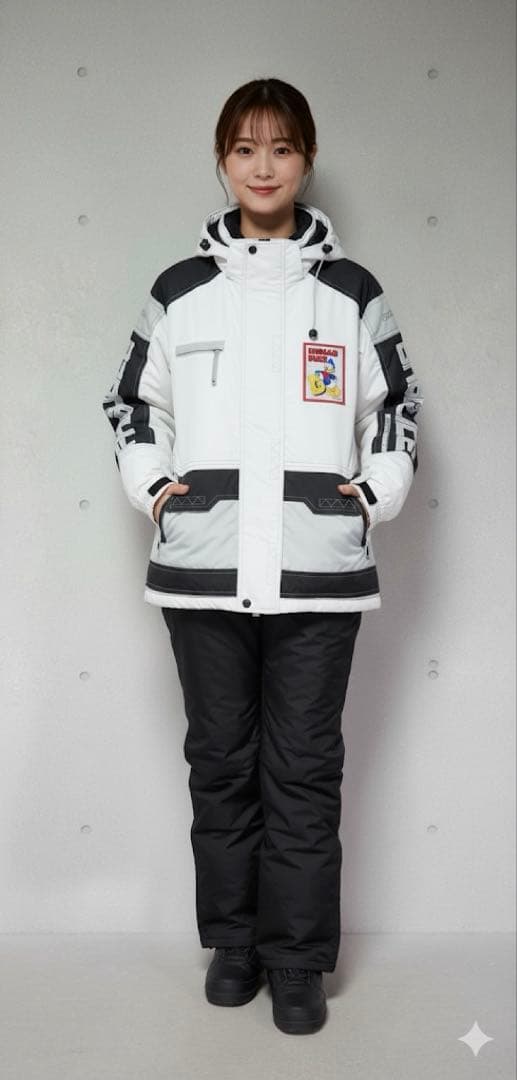 【Ｌサイズ】ディズニー ドナルド スキー スノー ウェア セットアップ 上下