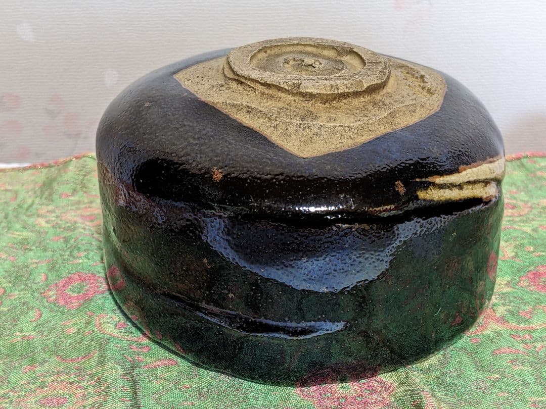 ♦赤膚焼 幕末明治 遠州七窯 赤膚山印 抹茶盌 コレクション 骨董品アンティーク