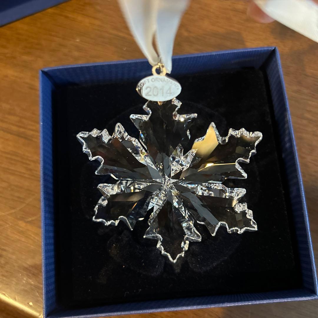 2014年リトルスノーフレーク　 クリスマスオーナメント　スワロフスキー