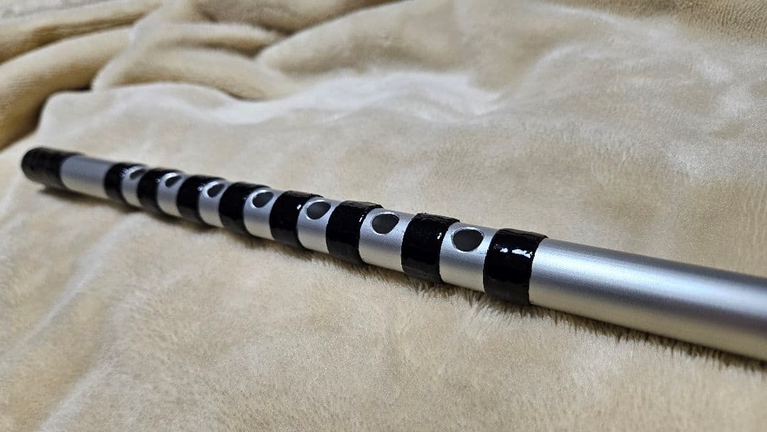 【週末特価】【黒漆】 アルミ篠笛