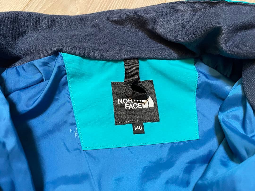 キッズ ノースフェイス 140cm スキーウェア セットアップ 中古美品