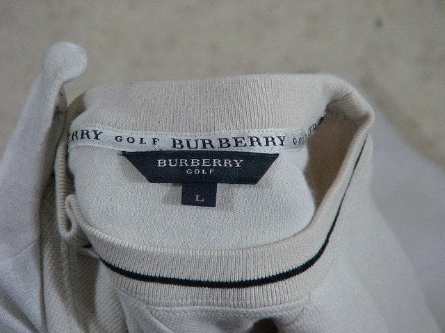39487 バーバリーゴルフ　メンズ　トレーナー　グレージュ　Ｌ