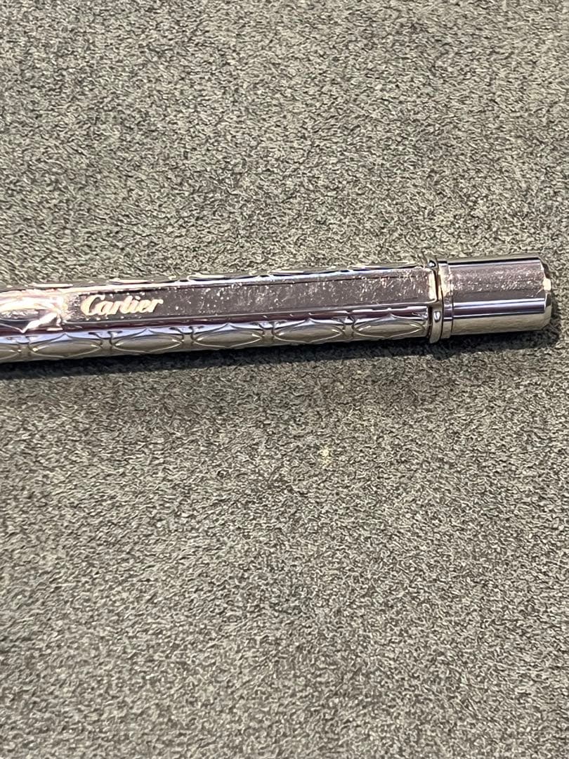 美品⭐️Cartier ボールペン サントスCドゥ　シルバーカラー