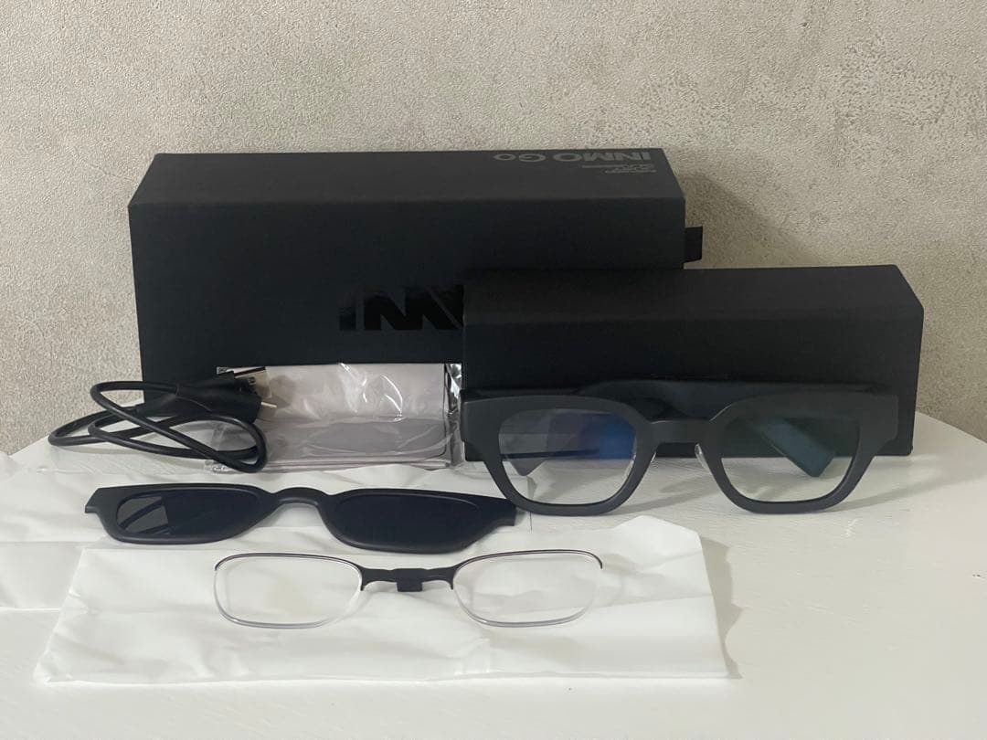 IMMO GO AR 翻訳 メガネ　サングラス付き　 ※数回使用