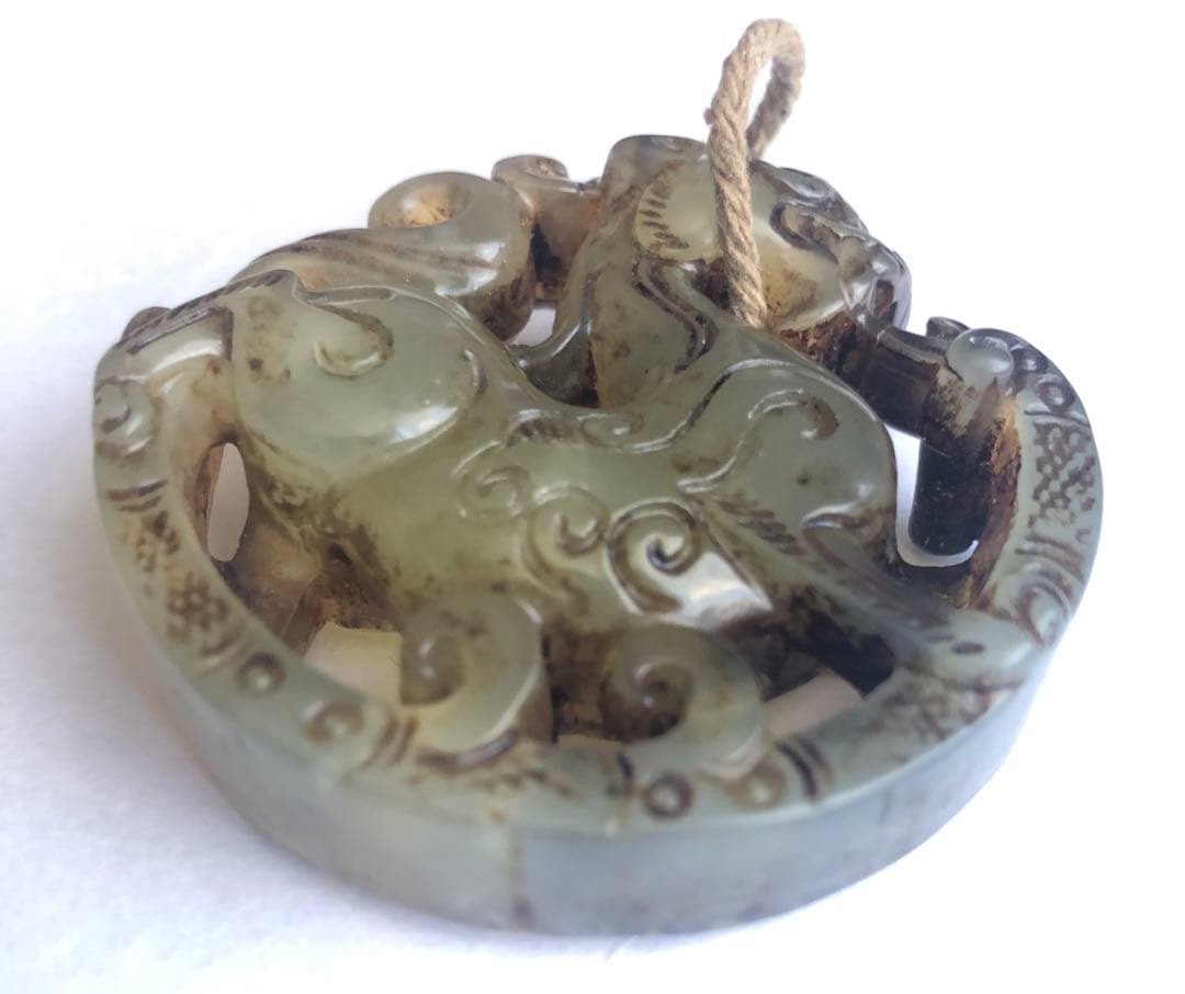 玉石アンティークオブジェ魔除け怪物怪獣