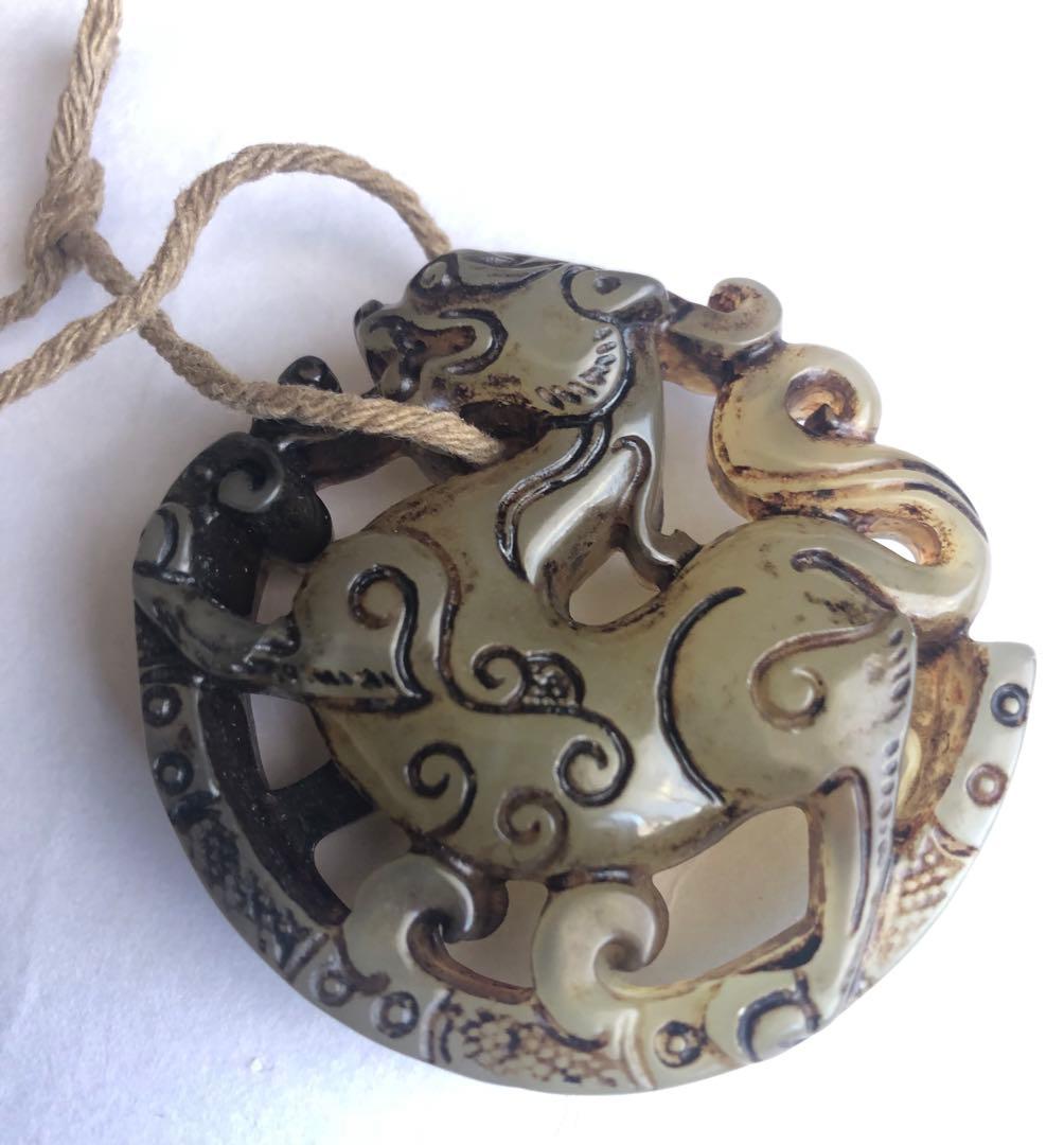 玉石アンティークオブジェ魔除け怪物怪獣