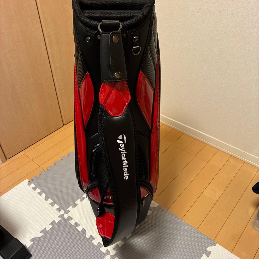 TaylorMade キャディバッグ　オーステック　赤黒　9.5inch
