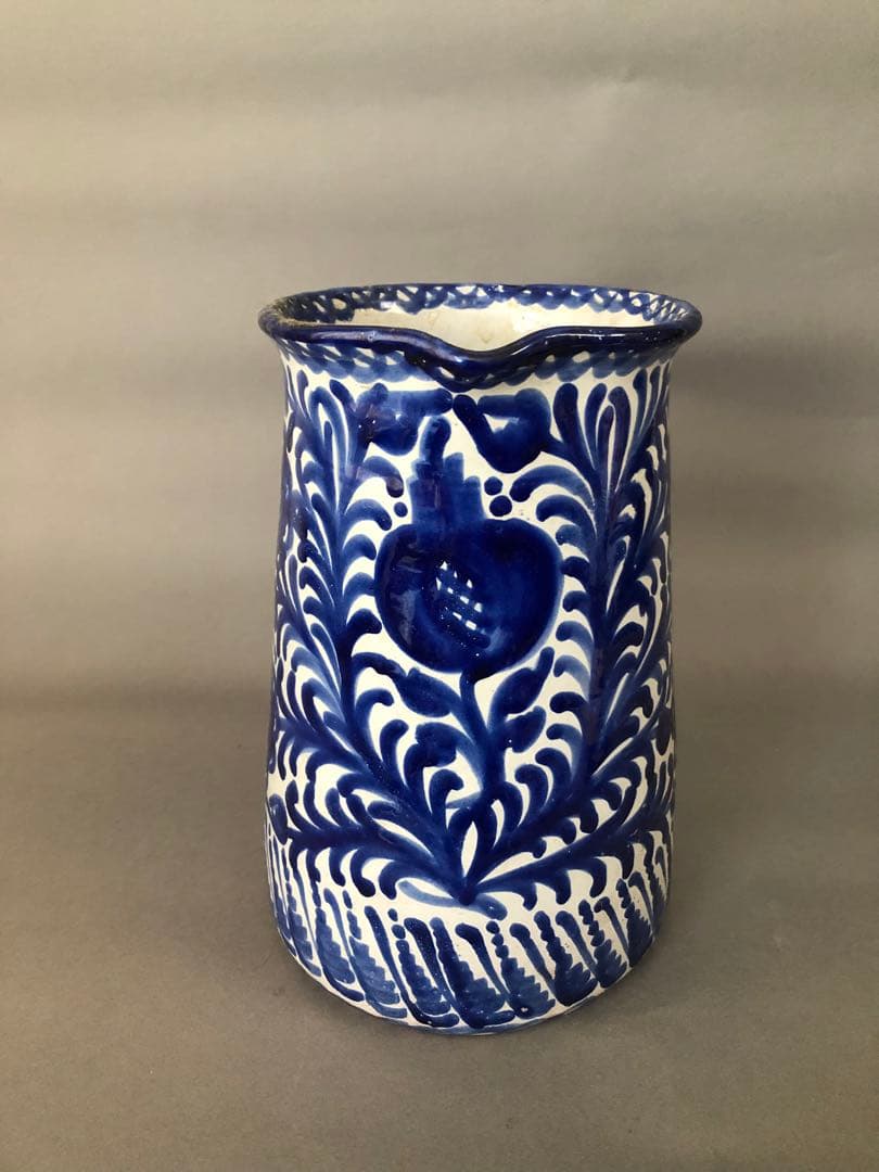 スペイン陶器　グラナダ焼　水差し　花瓶　ピッチャー