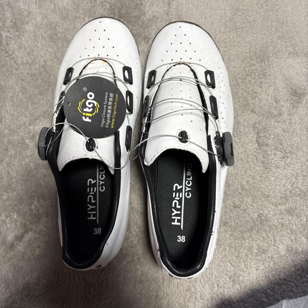 HYPER サイクリングシューズ 38 ホワイト未使用