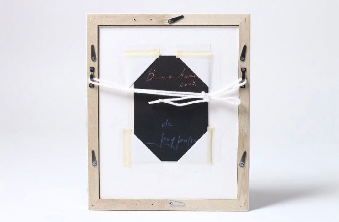 本物　ジャン・ジャンセン  グリーティングカード　リトグラフ 2002年 額装