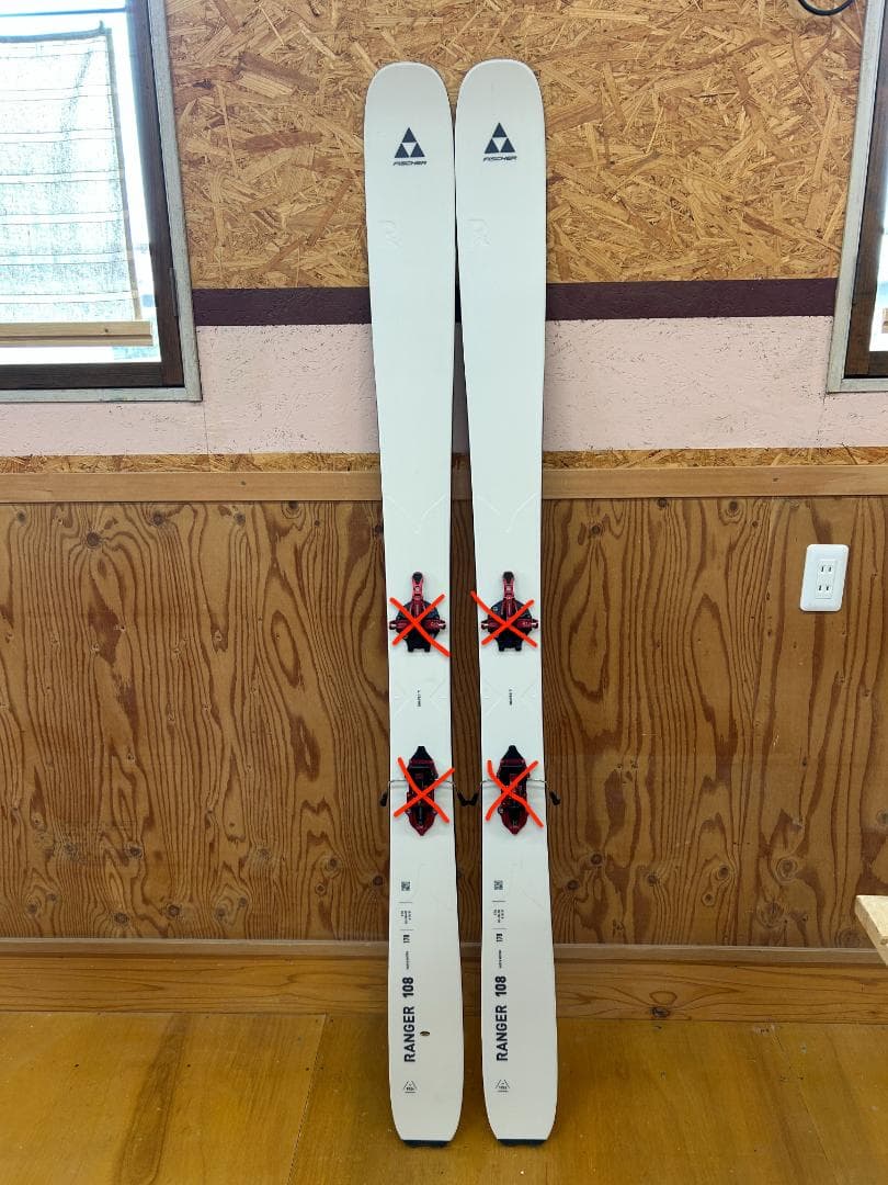フィッシャー RANGER 108 スキー板 単品 (板のみ)　滑走2日
