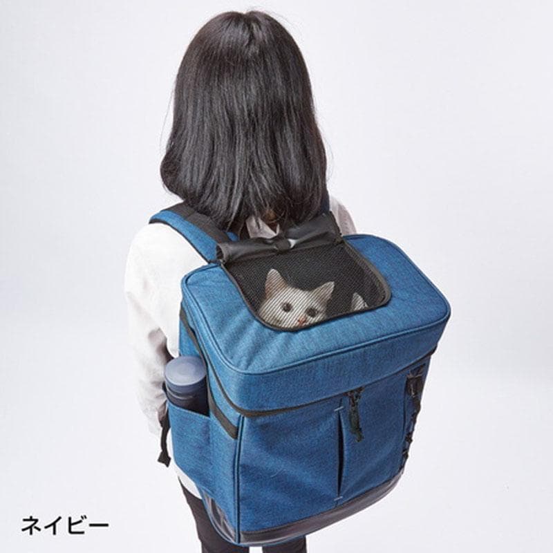 Add Mate アドメイト ペット用多機能お出かけリュック ブルー 紺 犬 猫
