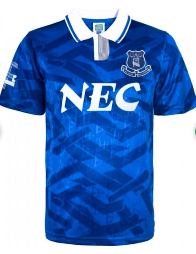 １９９２シーズン　エバートン　復刻　ユニフォーム