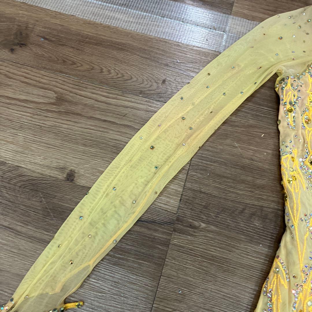 2.3 Choice London 社交ダンス ラテンドレス 黄色 フリンジ