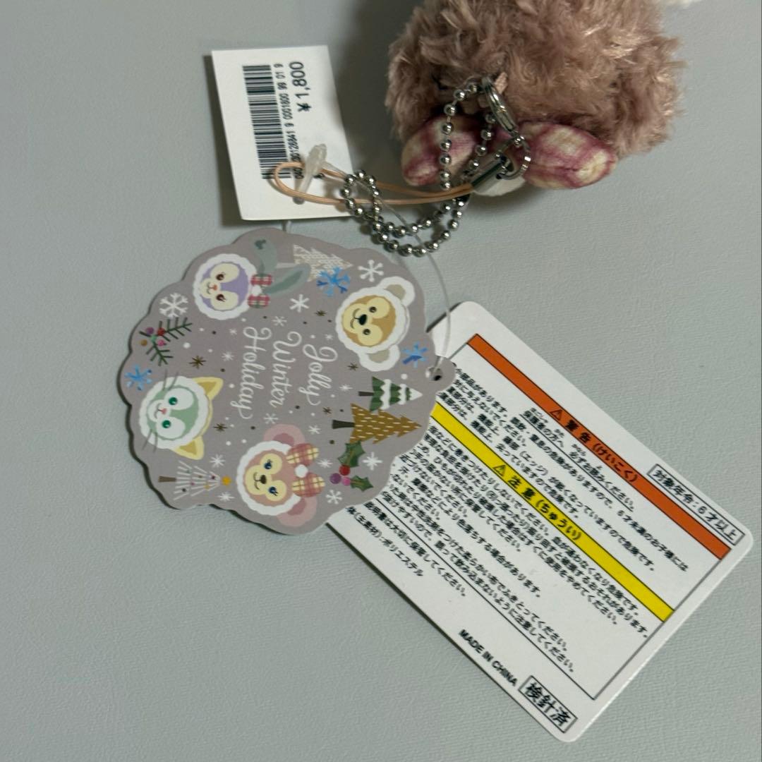 【タグ付】ダッフィー & シェリーメイ　ジョリーウィンター　雪だるま　ストラップ