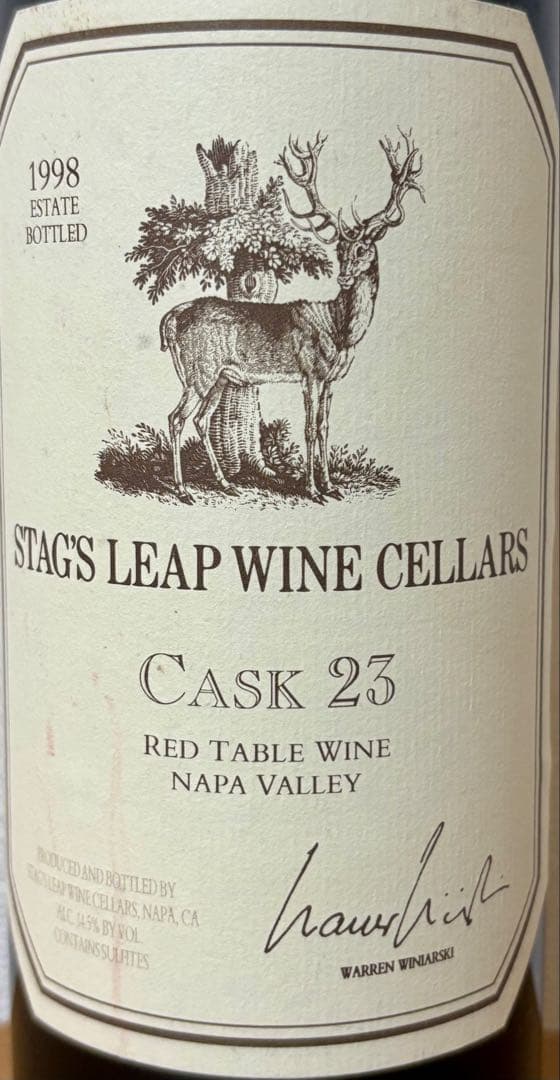 スタッグスリープ・ワインセラーズ Cask 23 1998