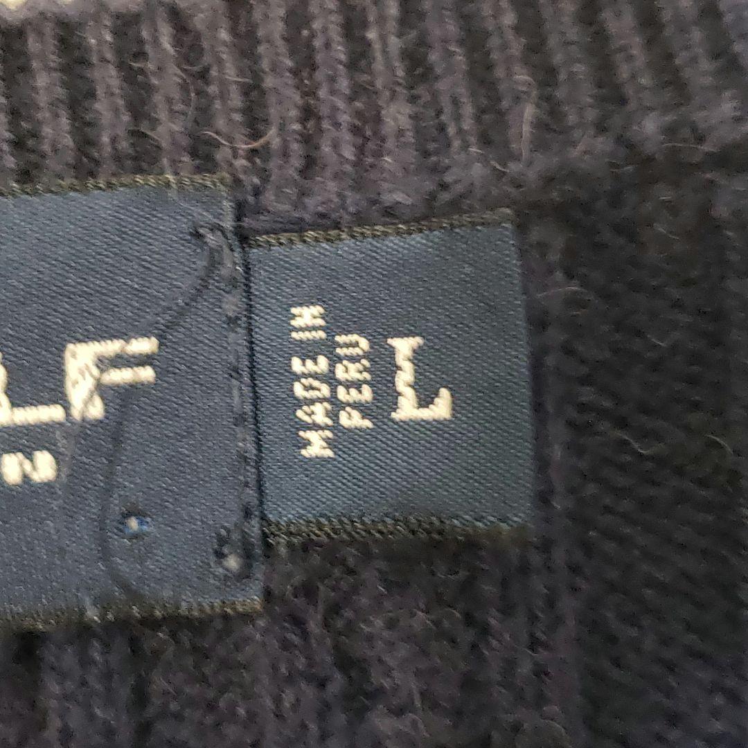 RALPH LAUREN　POLO GOLF　ケーブルニットベスト　アンゴラ混