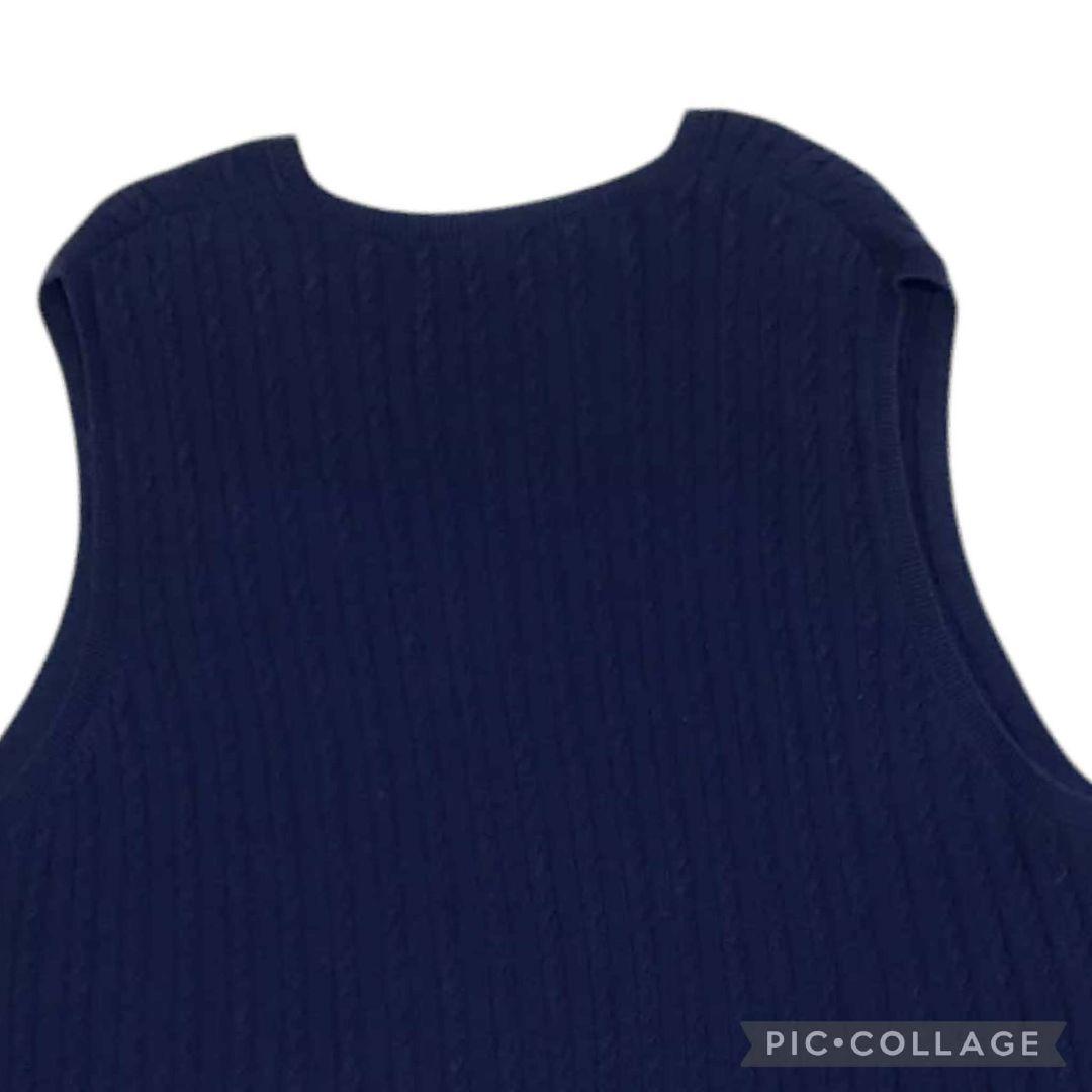 RALPH LAUREN　POLO GOLF　ケーブルニットベスト　アンゴラ混