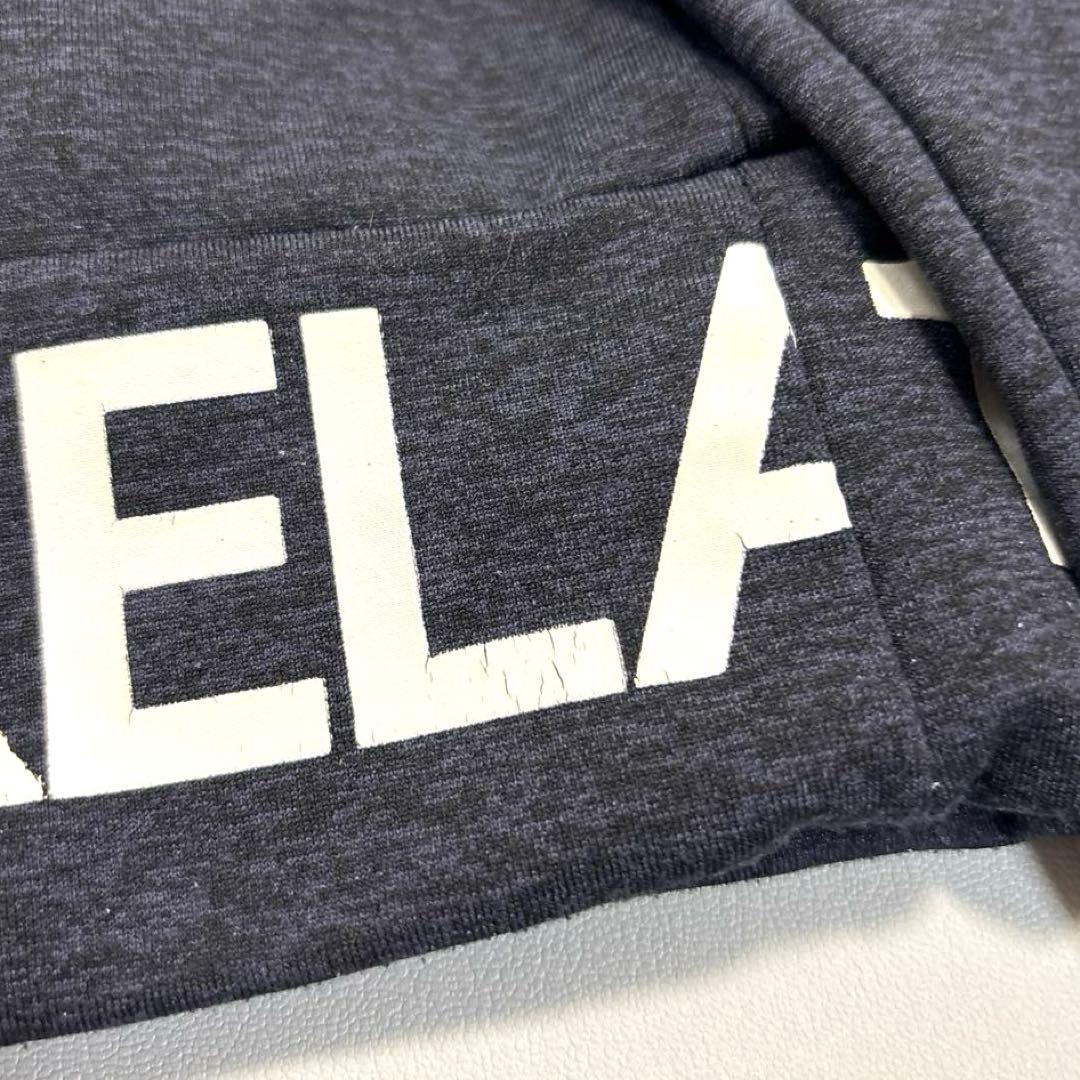 1PIU1UGUALE3 RELAX 長袖モックネックシャツ　裏起毛　ネイビー