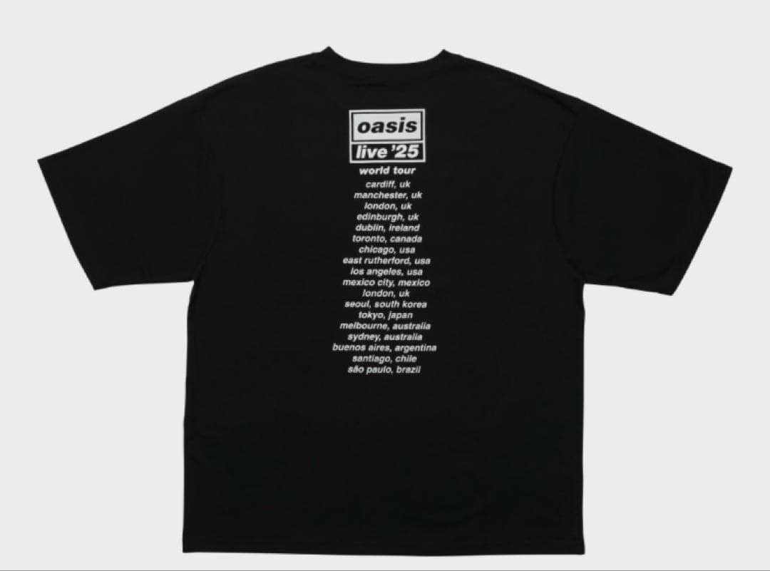 oasis live '25 XL Tシャツ UK 東京ドーム　オアシス