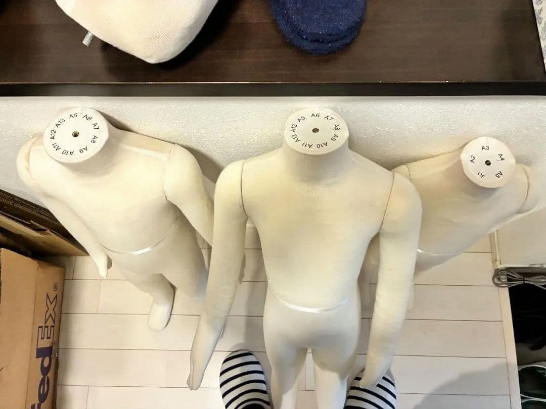 ⭐️3体セット⭐️キッズ マネキン／ボディトルソー 90/100/115cm