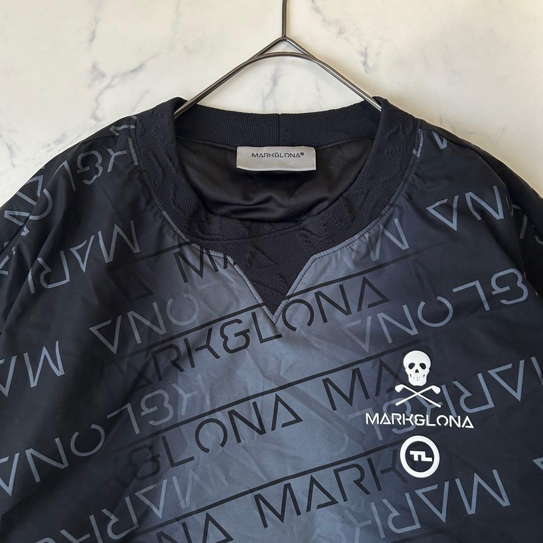 マークアンドロナ 2023年モデル プルオーバー スニード 中綿 総柄 黒