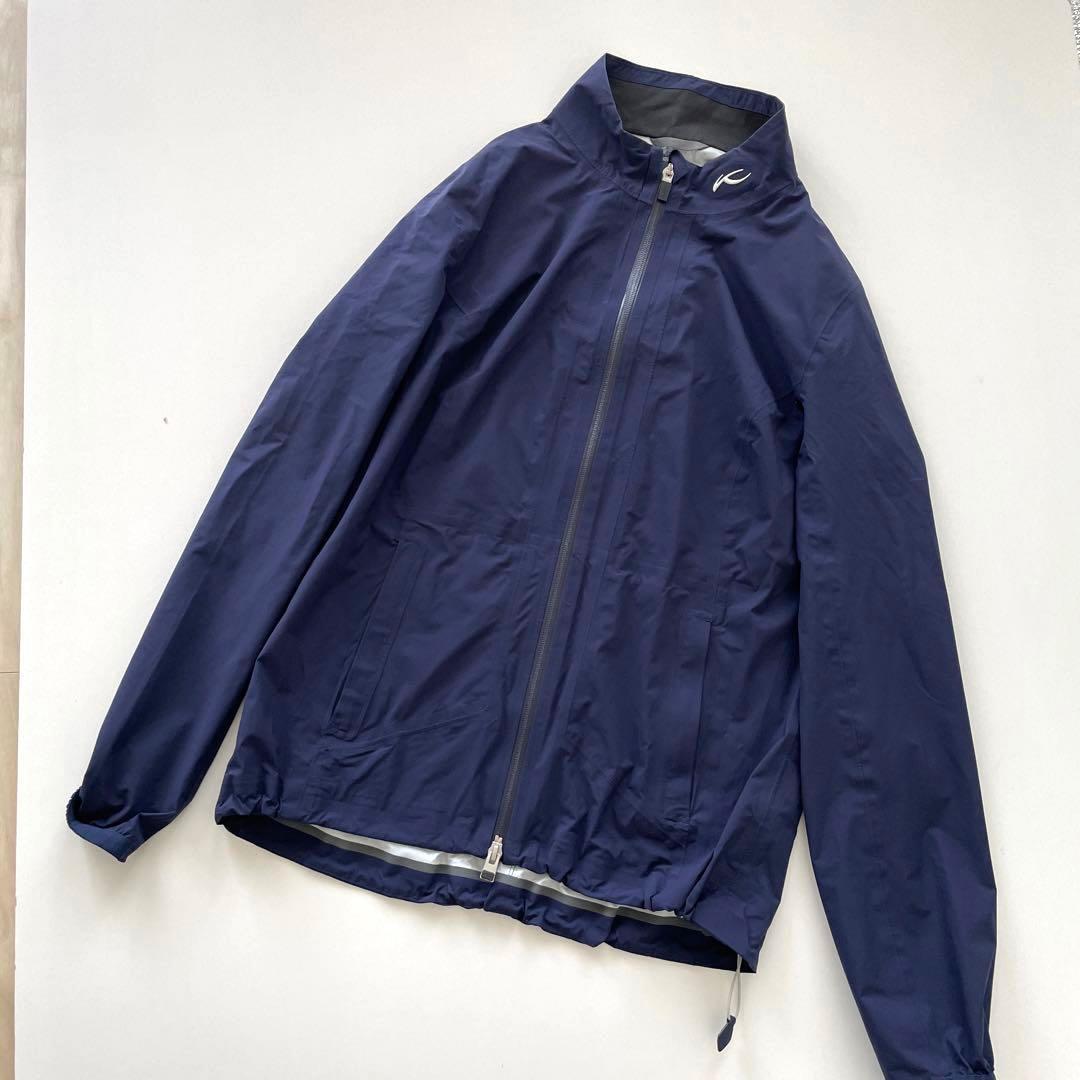 KJUSチュースレディース ゴルフ レインウェア セット　セットアップ　ネイビー