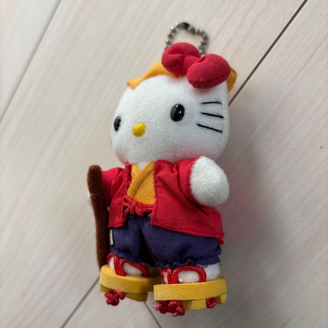 ご当地キティ 茨城限定 水戸黄門 ぬいぐるみ マスコット キーホルダー