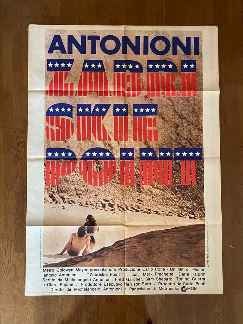 専用　とても貴重　映画「砂丘」イタリア版オリジナルポスター　アントニオーニ