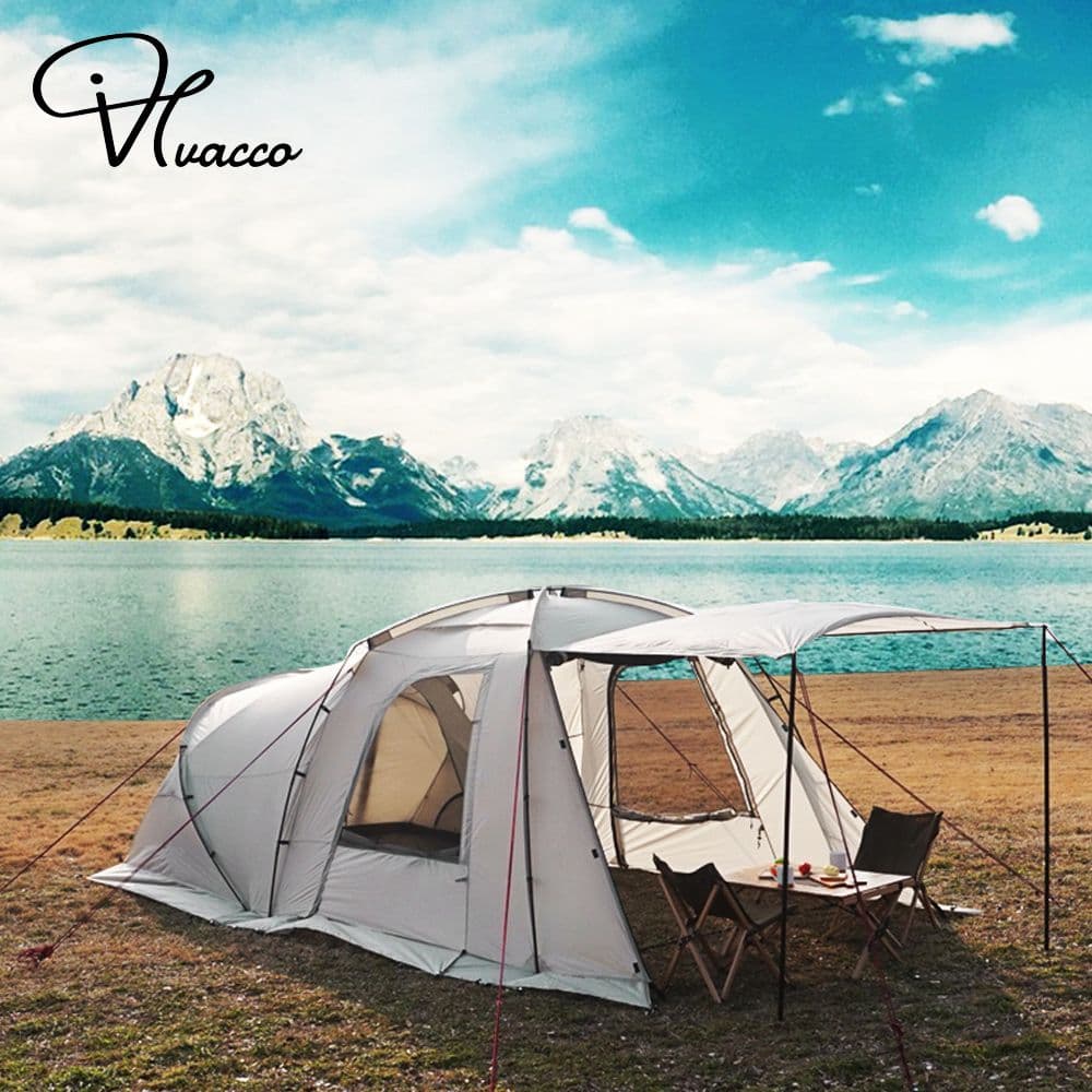 新品 韓国ブランドVIVACCO 2 ROOM テント サンシェード付き