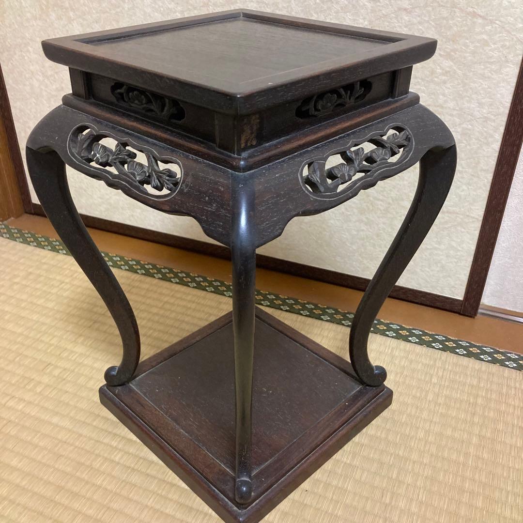 木製　花台　香炉台　飾り台