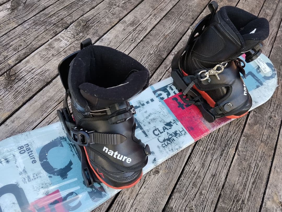 子供用 スノーボード3点セット nature 80cm ビン BOAブーツ 19