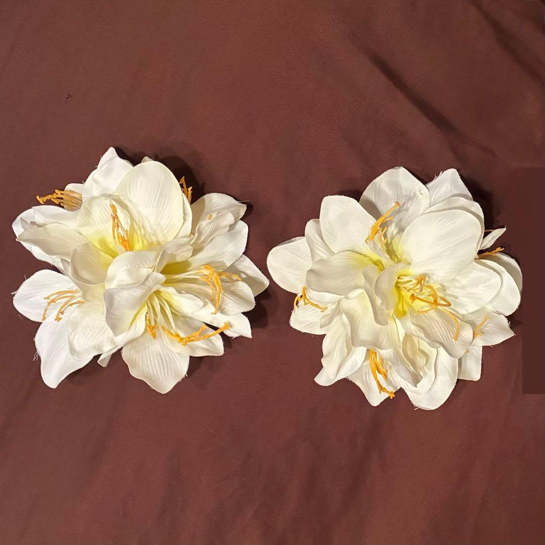 【3→2着に変更】白いドレス2着(髪飾り付)4点セット