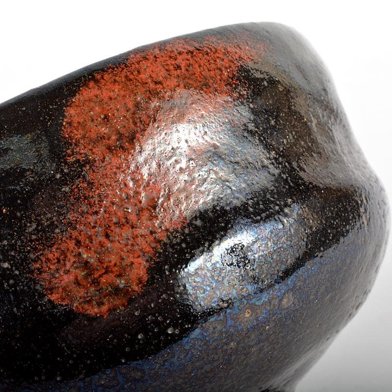 茶道具　楽吉左衛門　黒楽茶碗　堀内流五世　不識斎極め箱　D　R5963